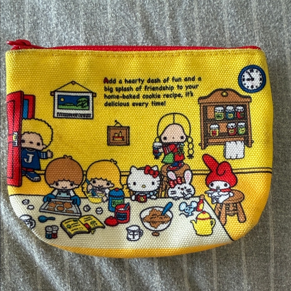 Sanrio Characters Japan Small Zippered Nylon Pouch
